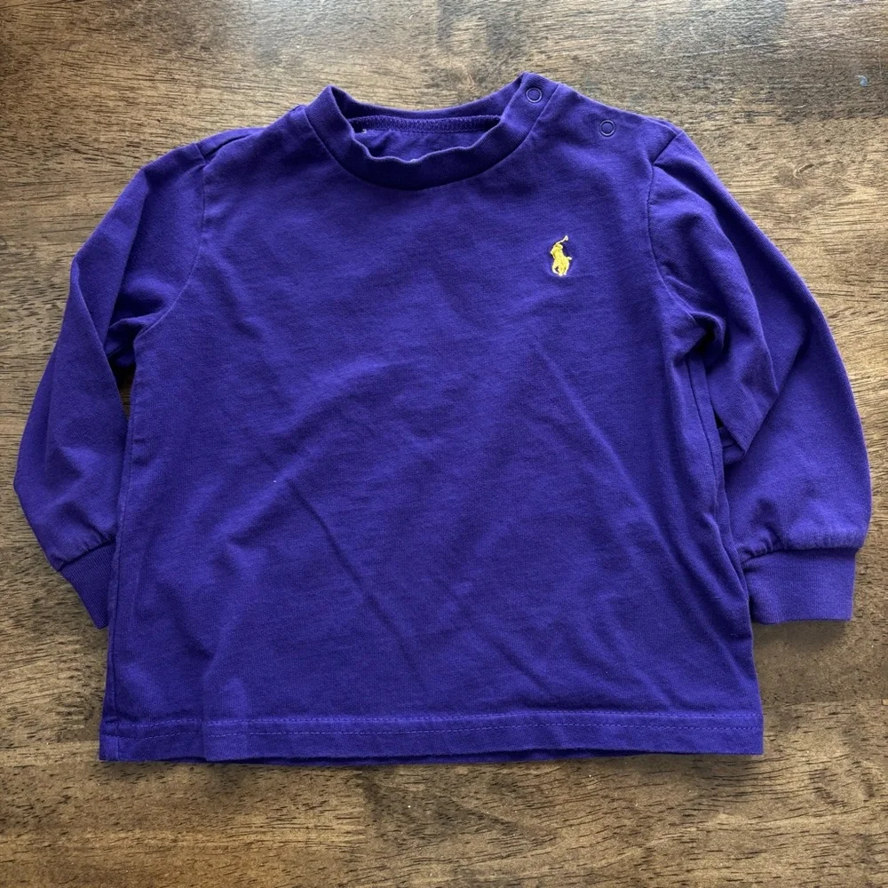 Ralph Lauren long sleeve tees size 12 months lot of 3